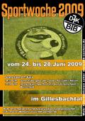 Plakat der BTB-Sportwoche 2009 vom 24. bis 28.06.2009