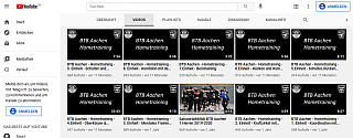 Screenshot von früheren BTB-Handball-Jugendtrainings auf 'Bandits TV'; Aachen, 16.04.2021