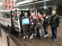 BTB-Tafel-Aktion: Abgabe der Nahrungsmittelpakete an die Aachener Tafel e.V.; Aachen, 21.12.2017